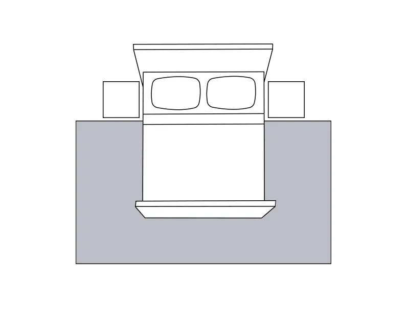 Rug Placement-bedroom | National Design Mart