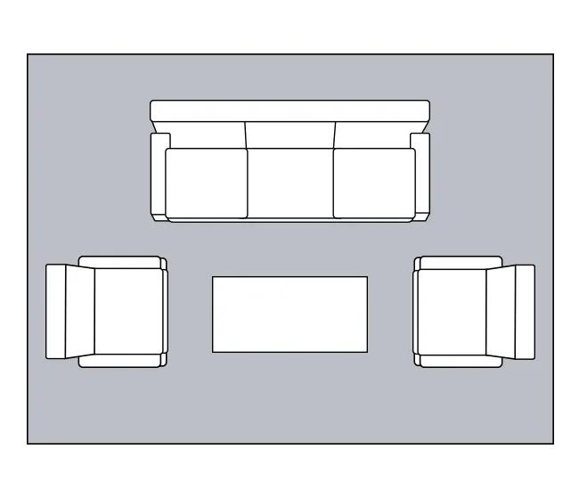 Rug placement-living-room | National Design Mart